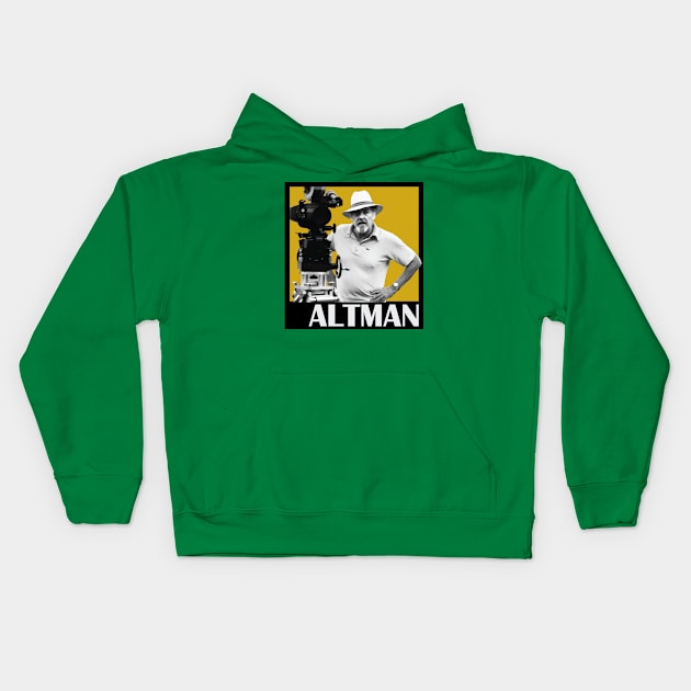 Robert Altman and Camera Kids Hoodie by Nefarioso